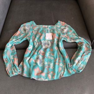 New w/ Tags Lauren Conrad Floral Blouse